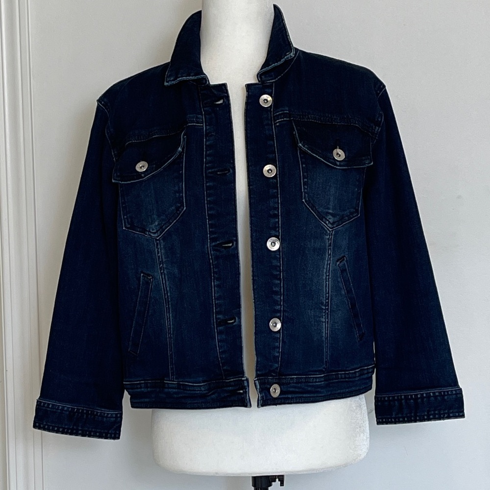 CLOSET CLEAR OUT! Tristan Dark Blue Denim Jacket medium